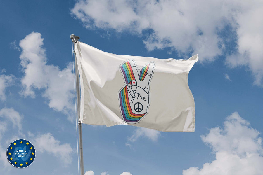 Peace Flag with Peace Sign