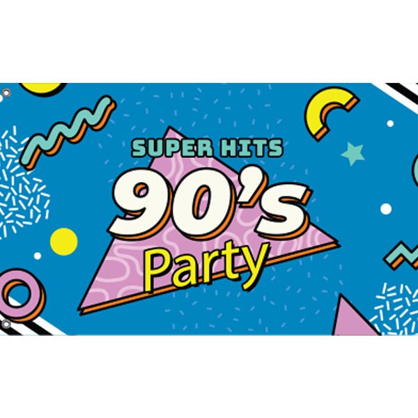 Super Hits 90's Party Flag - Flag Republic