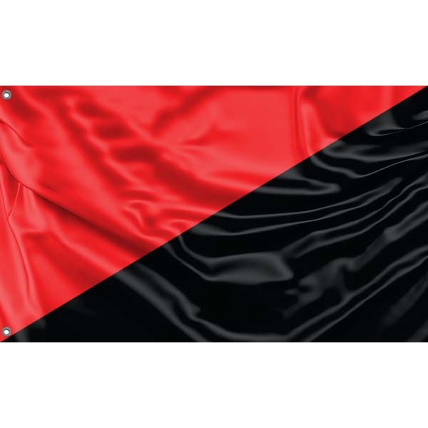 Red and Black Anarchist Flag - Flag Republic