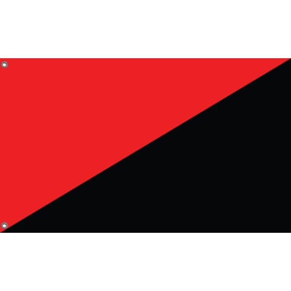 Red and Black Anarchist Flag - Flag Republic