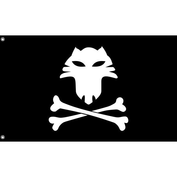 Cat Pirate Flag