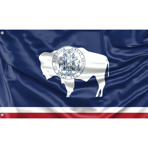 Wyoming Symbol Flag - Flag Republic