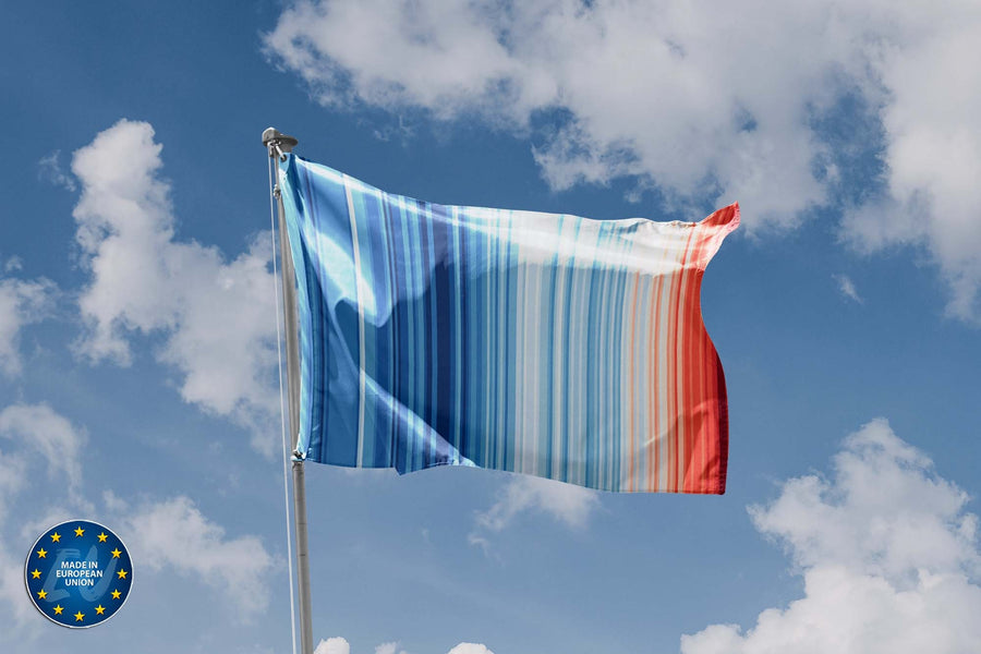 Global Climate Warming Stripes Flag