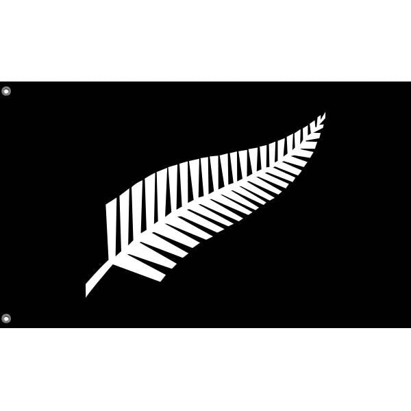 Silver Fern, Unofficial New Zealand Flag - Flag Republic