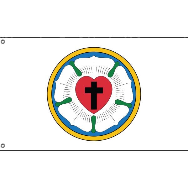 Lutheran Rose Flag