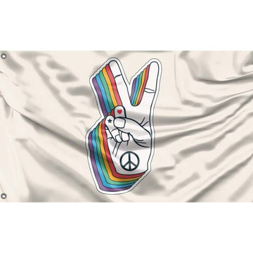 Peace Flag with Peace Sign