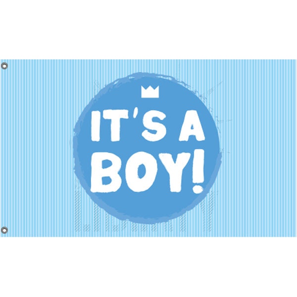 Baby Shower It's A Boy Flag - Flag Republic