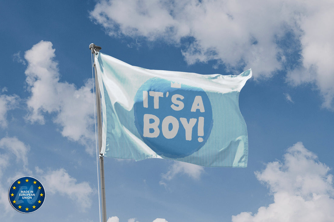 Baby Shower It's A Boy Flag - Flag Republic