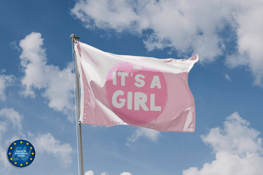 Baby Shower It's A Girl Flag