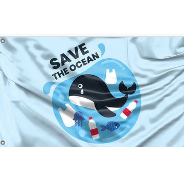 Save The Ocean Flag