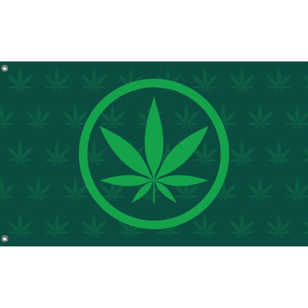 Green Cannabis Flag