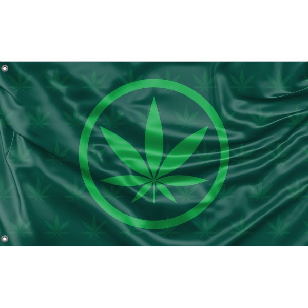 Green Cannabis Flag