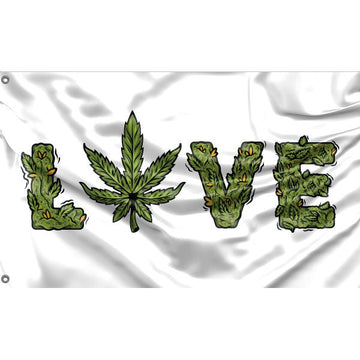 Love Cannabis Flag