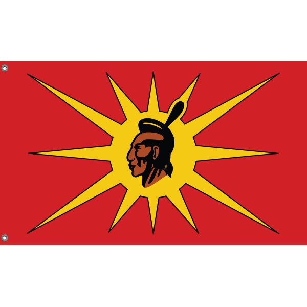 Historical Mohawk Warrior Society Flag