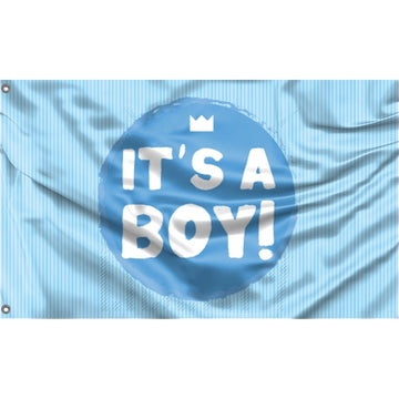 Baby Shower It's A Boy Flag - Flag Republic