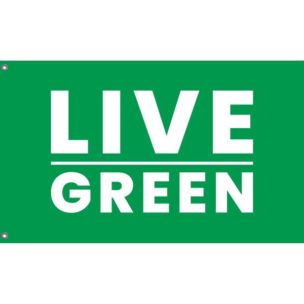 Live Green Flag - Flag Republic