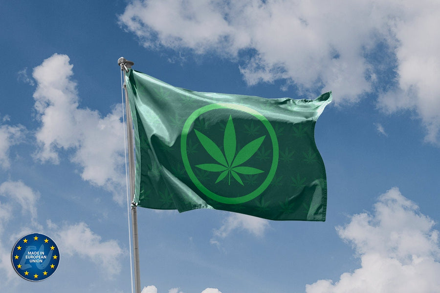 Green Cannabis Flag