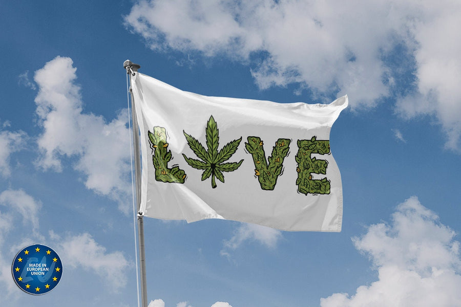 Love Cannabis Flag