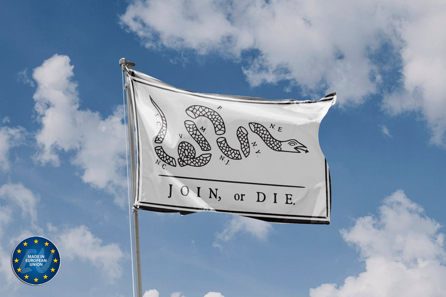 Join or Die Flag (Benjamin Franklin) Flag - Flag Republic