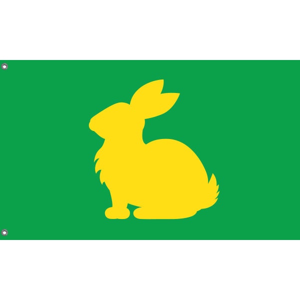 Bunny Silhouette Flag - Flag Republic