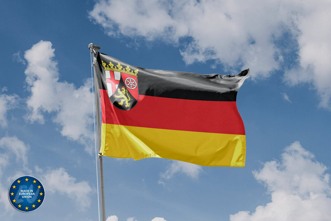 Rhineland-Palatinate, Germany Flag