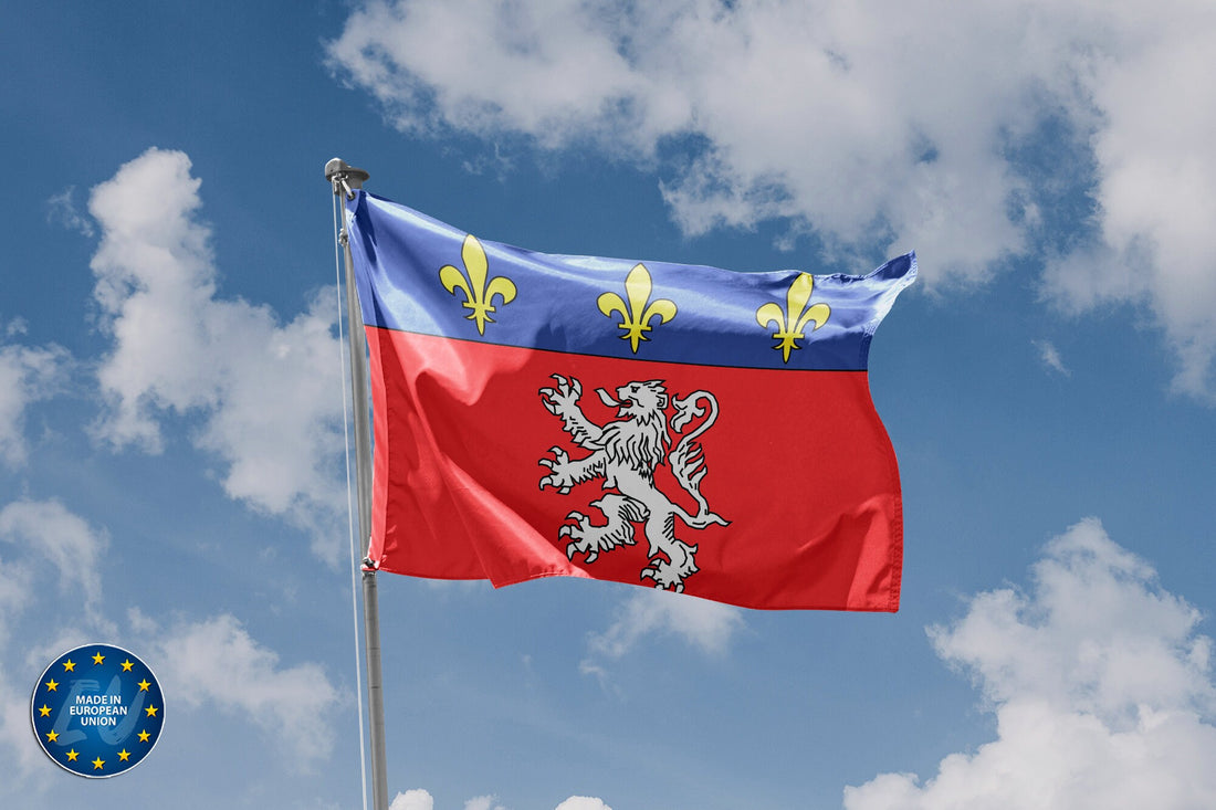 Lyon, France Flag