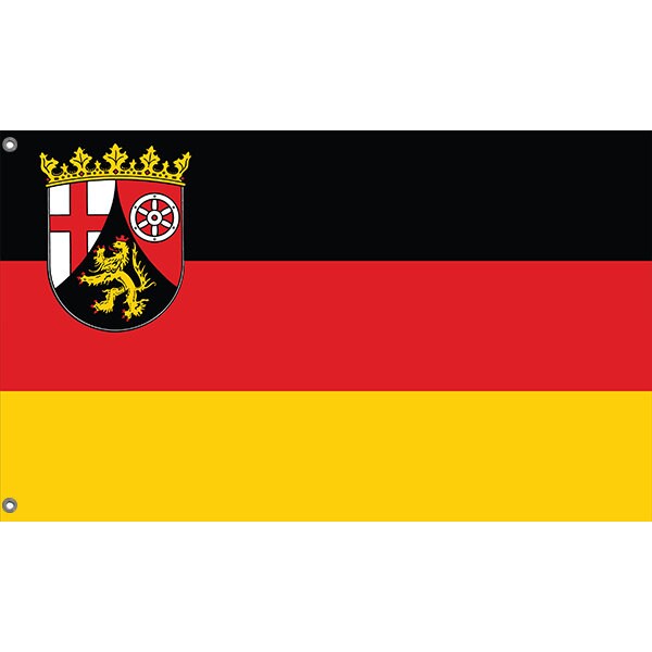 Rhineland-Palatinate, Germany Flag