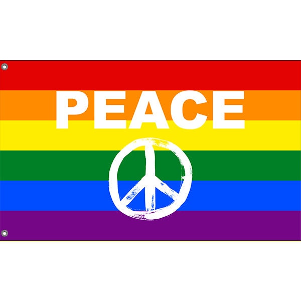 Peace LGBT Rainbow Flag