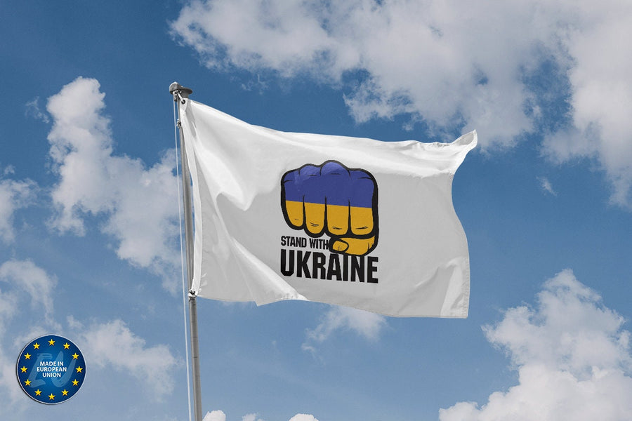 Stand With Ukraine Flag - Flag Republic