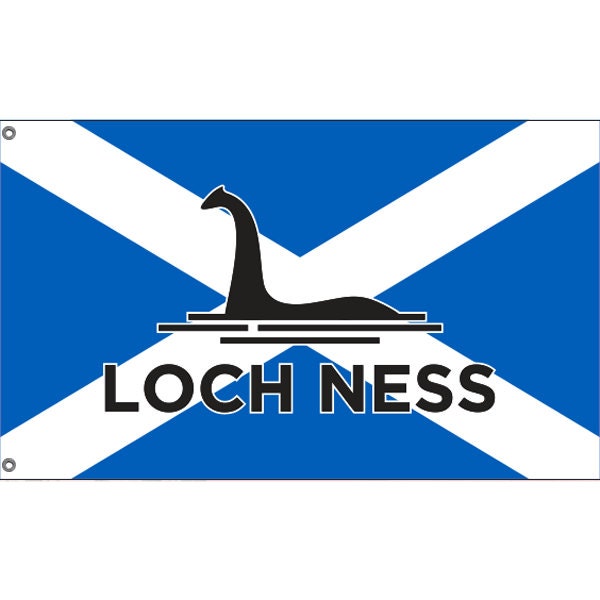 Loch Ness Monster Scotland Flag