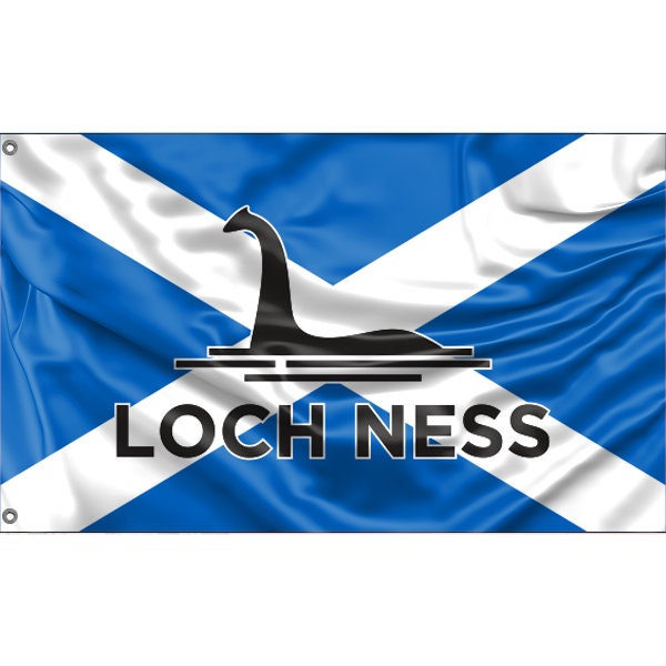 Loch Ness Monster Scotland Flag