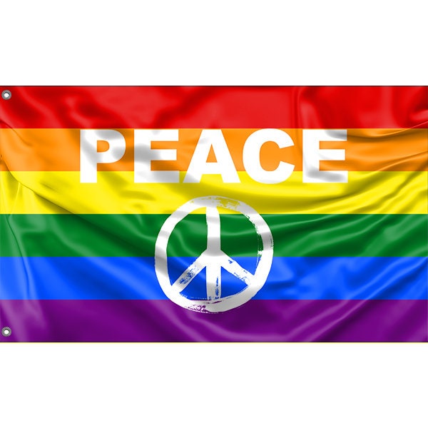 Peace LGBT Rainbow Flag