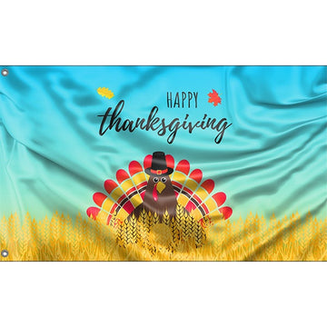 Happy Thanks Giving Day Flag