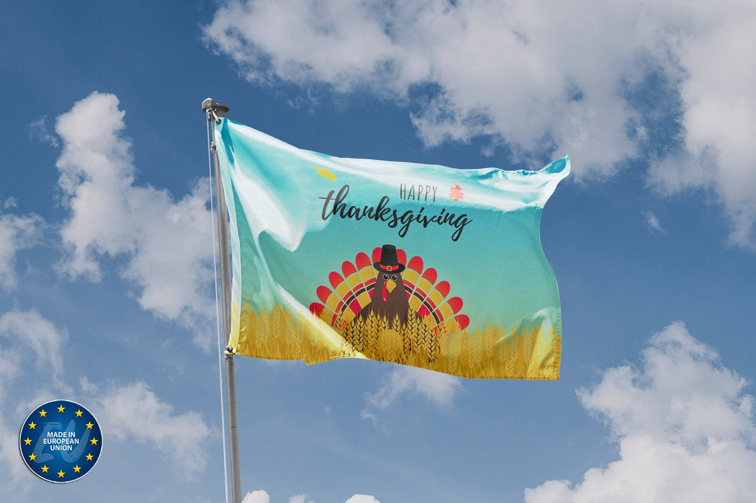 Happy Thanks Giving Day Flag