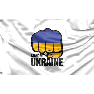 Stand With Ukraine Flag - Flag Republic