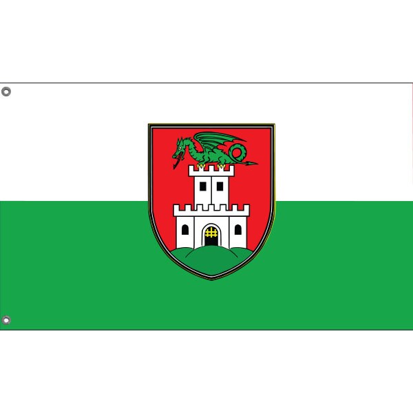 Flag of Ljubljana, Slovenia