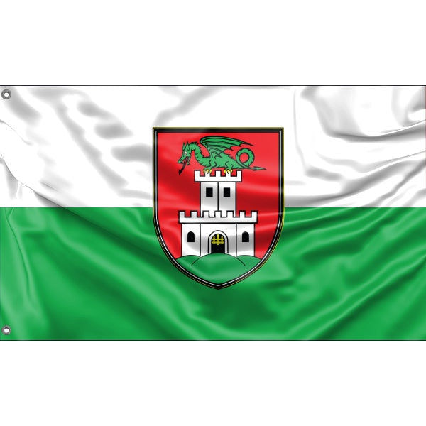 Flag of Ljubljana, Slovenia