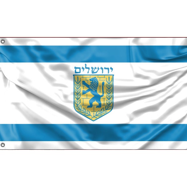 Flag of Jerusalem, Israel - Flag Republic