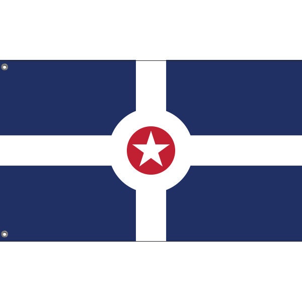 Flag of Indianapolis, USA - Flag Republic