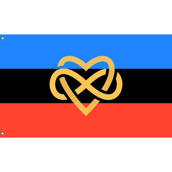 Polyamory With Infinity Heart Flag - Flag Republic