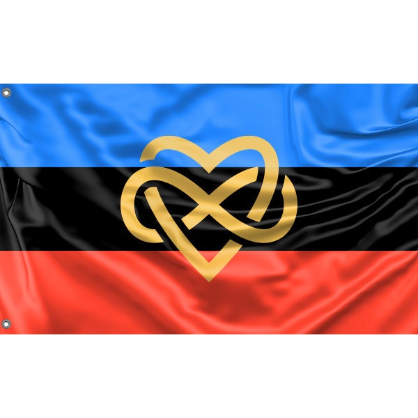 Polyamory With Infinity Heart Flag - Flag Republic