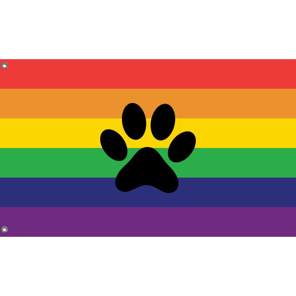 Furry Rainbow Pride Flag - Flag Republic