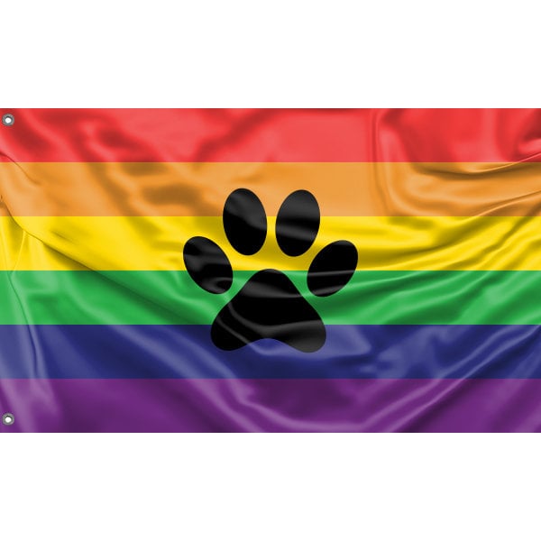 Furry Rainbow Pride Flag - Flag Republic