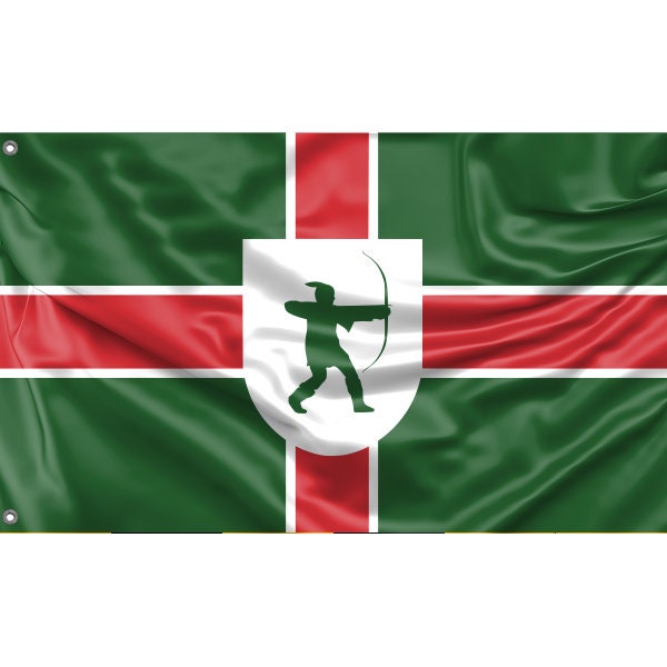 County Flag of Nottinghamshire, UK