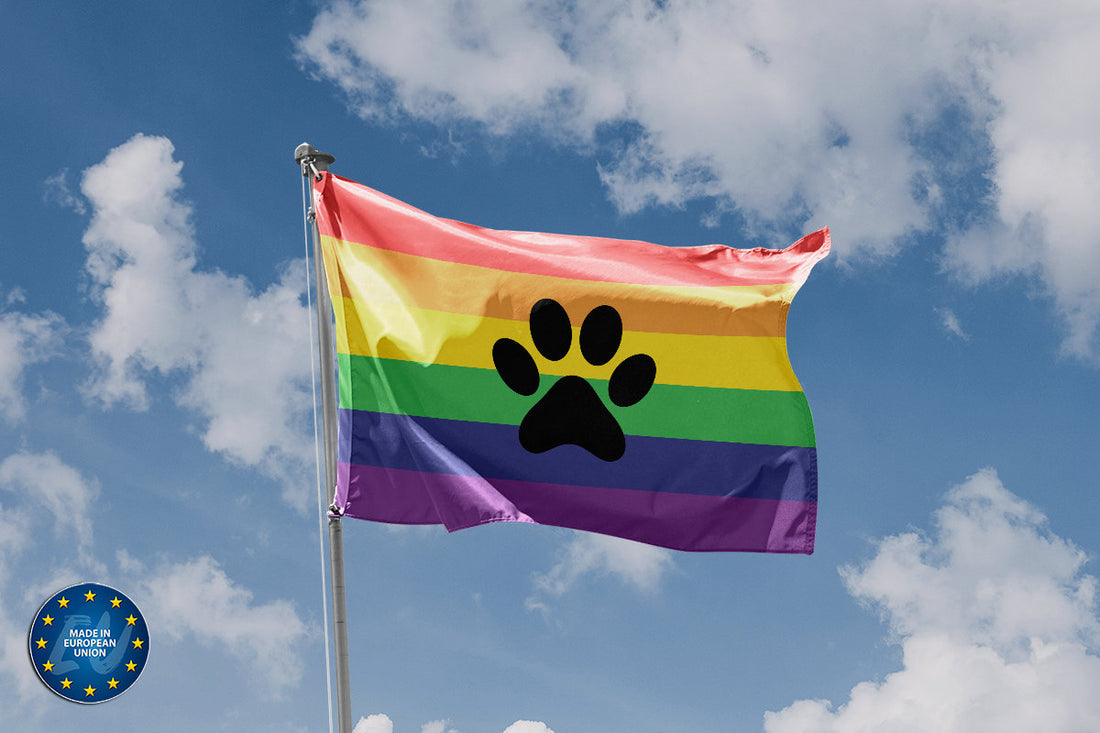 Furry Rainbow Pride Flag - Flag Republic