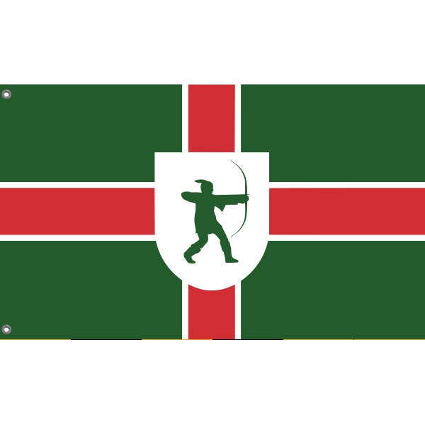 County Flag of Nottinghamshire, UK