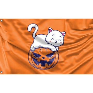 Cozy Halloween Cat Flag - Flag Republic