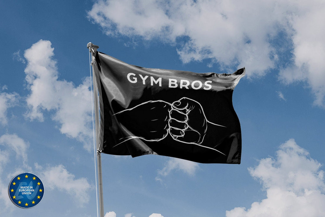 Gym Bros Black Flag - Flag Republic