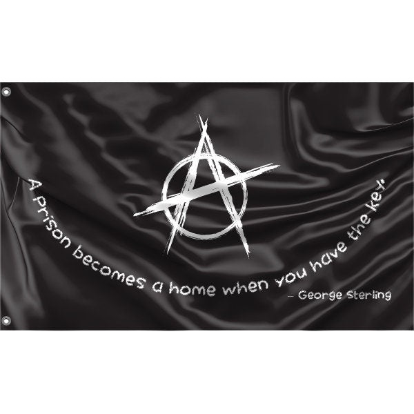 George Sterling Quote Anarchy Flag - Flag Republic