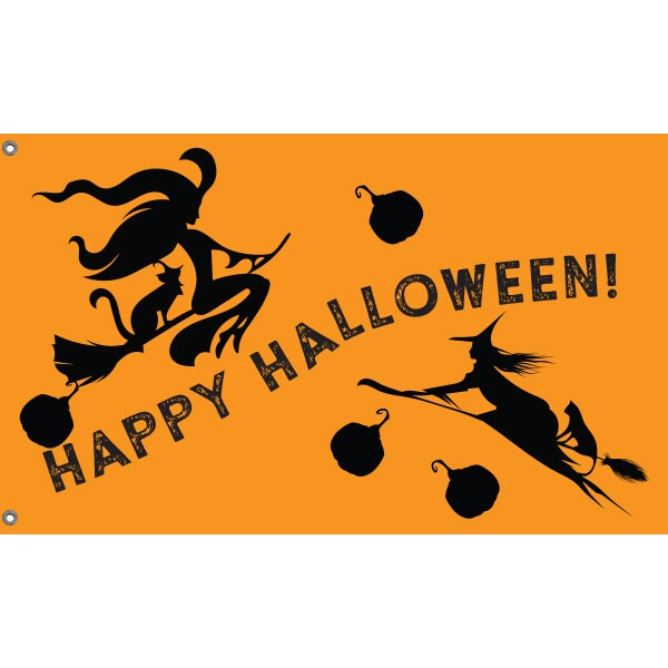 Halloween Witch Flag